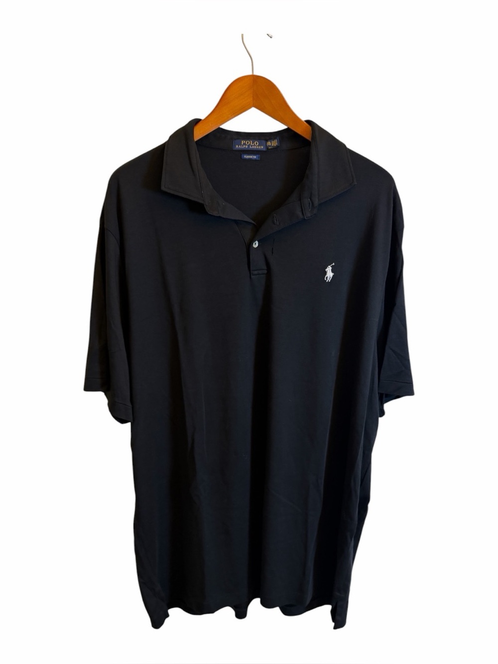 Polo Ralph Lauren Classic Fit Polo Shirt Mens XXL Black Short Sleeve Pony Logo